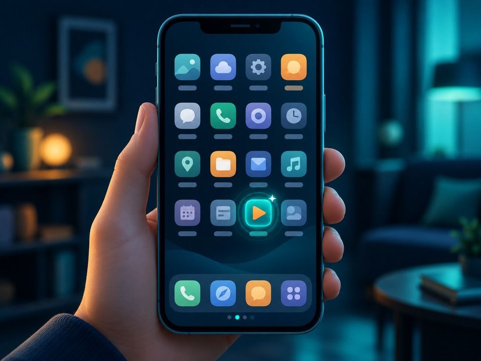 Telefonun ana ekranına eklenmiş Betano kısayolunun görünümü